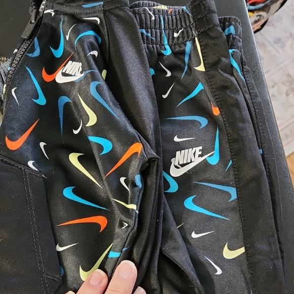 Nike Black Jogger Set with Colorful Swooshes, Dino Set, Tan And Brown Set - Picture 6 of 7